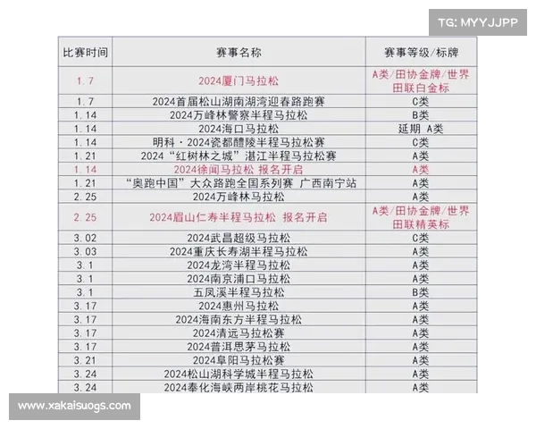 2024年度精彩赛事活动完整日程安排一览列表